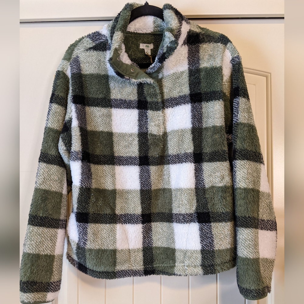 NWOT Dip sweater jacket/ Sherpa - Picture 1 of 7